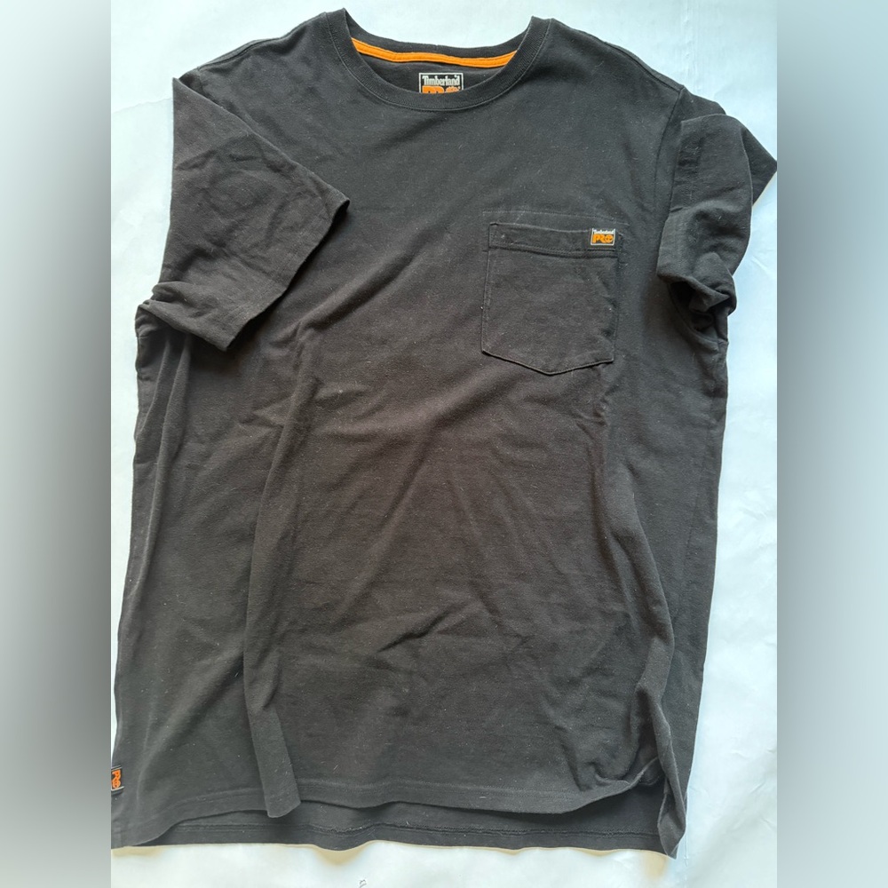 Timberland Pro Short Sleeve Shirt Black T Tee XL men’s original fit